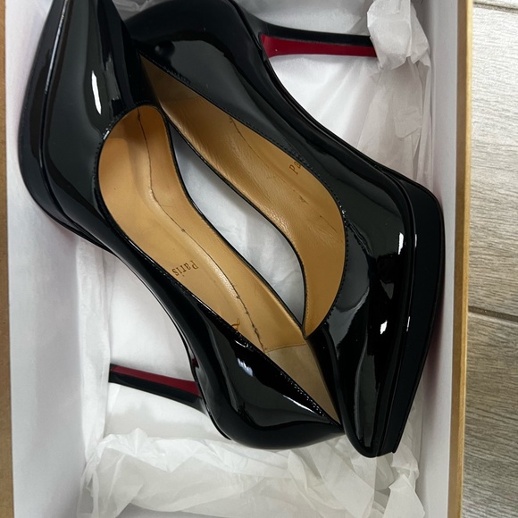 Christian Louboutin Black Pigalle Plato 120 Patent Calf - Picture 8 of 8